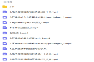 深入学习区块链技术与实际应用视频教程