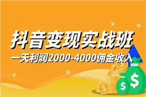 抖音变现实战班，一部手机就可以解决问题，日入3000也真的不是梦！