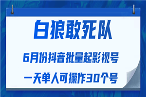 最新抖音短视频批量起影视号视频课程（一天单人可操作30个号）