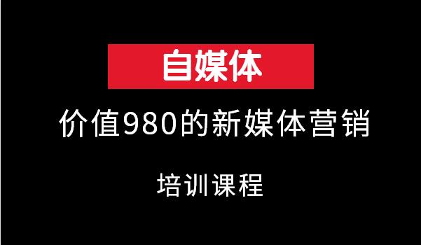 嗨推价值980的新媒体营销培训视频