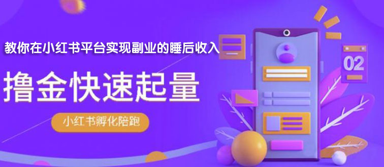 勇哥·小红书撸金快速起量陪跑孵化营，教你在小红书平台实现副业的睡后收入