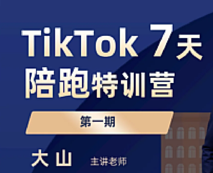 大山-TikTok7天陪跑特训营 （价值1999元）