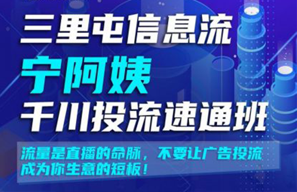 三里屯信息流宁阿姨千川投流速通班第二期（价值3380元）