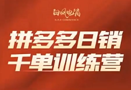 白凤电商-拼多多日销千单训练营（2023年3月更新）（价值5000元）