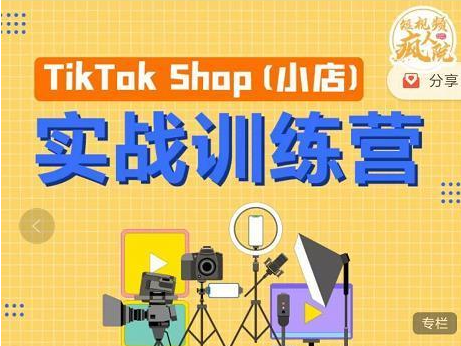 短视频疯人院-TikTok小店训练营第15期（价值4999元）
