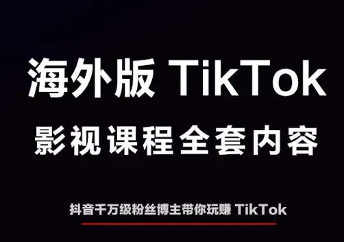 力哥-海外版TikTok影视全套课程（价值1999元）