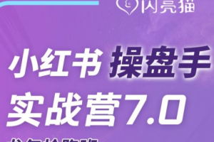 闪亮猫传媒谢无敌-操盘手实战营7.0|2024年5月(价值99999元)