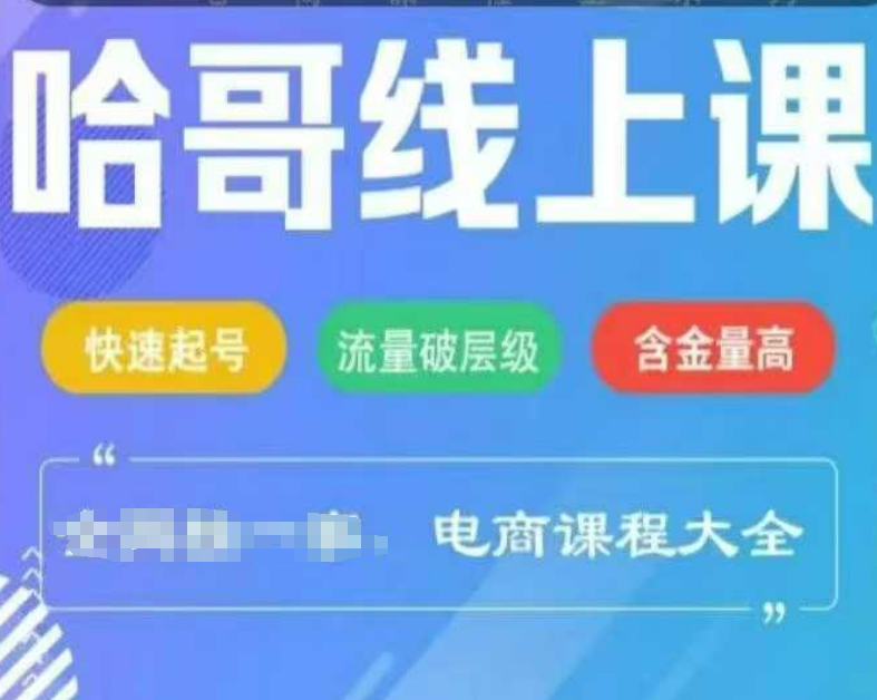 哈哥直播直播电商线上课2025年