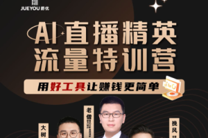 爵优-AI直播精英官方特训营2025年5月(价值1980元)