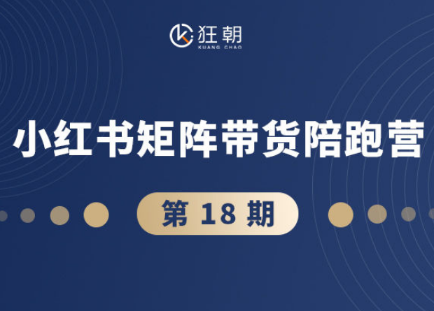盗坤-第十八期小红书矩阵带货陪跑营2025年10月(价值4980元)